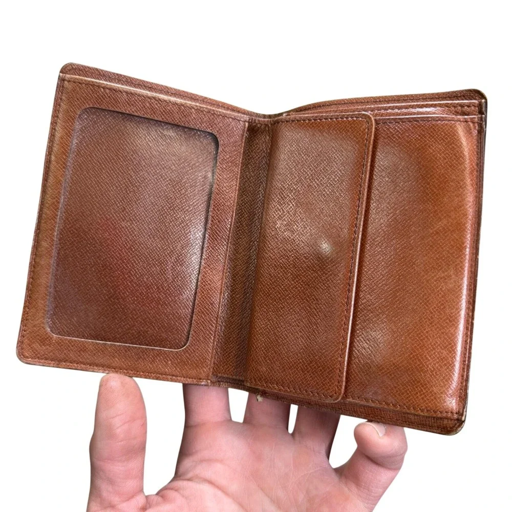 Louis Vuitton Vintage Monogram Bifold Portovier or Porte-Billets Identity Wallet